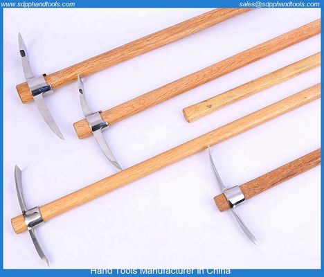 Stainless steel pickaxe, hoe, double-headed stainless steel chisel axe, mountain climbing pickaxe, picks stailess steel