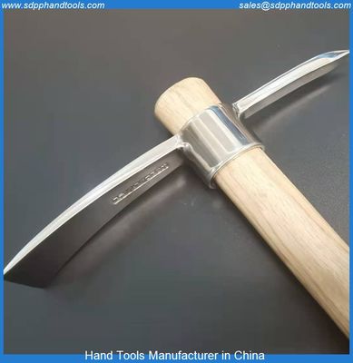 P903 Stainless steel pickaxe hoe, stainless steel chisel axe hoe,mountain climbing pickaxe, stailess steel axe hand tool