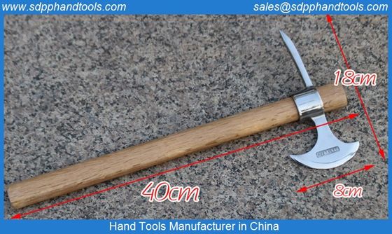 Stainless steel hatchet axe, camping axe stainless steel materials, chrome plated axe with picks