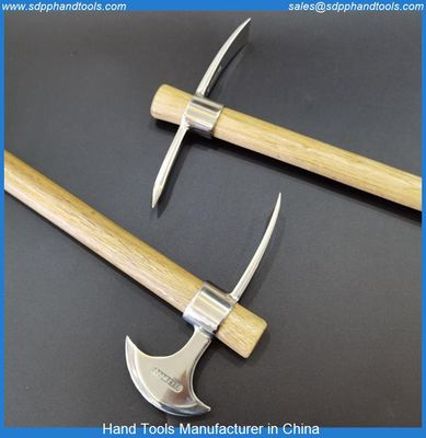 Stainless steel chisel axe, camping axe stainless steel materials, chrome plated axe with chisel, stainless steel tool