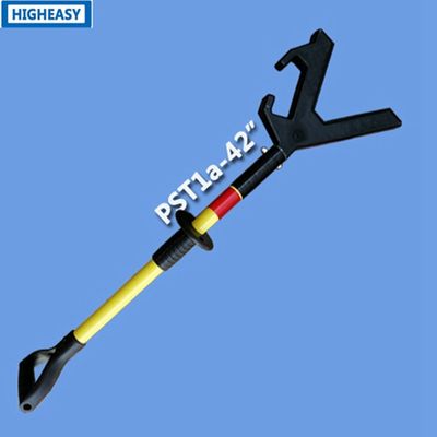 heavy duty push pull rod push pole safety tools with D handles heavy nylon tooling head, length 42" 50" 72" 90"