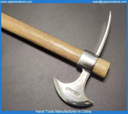 Stainless steel chisel axe, camping axe stainless steel materials, chrome plated axe with chisel, stainless steel tool